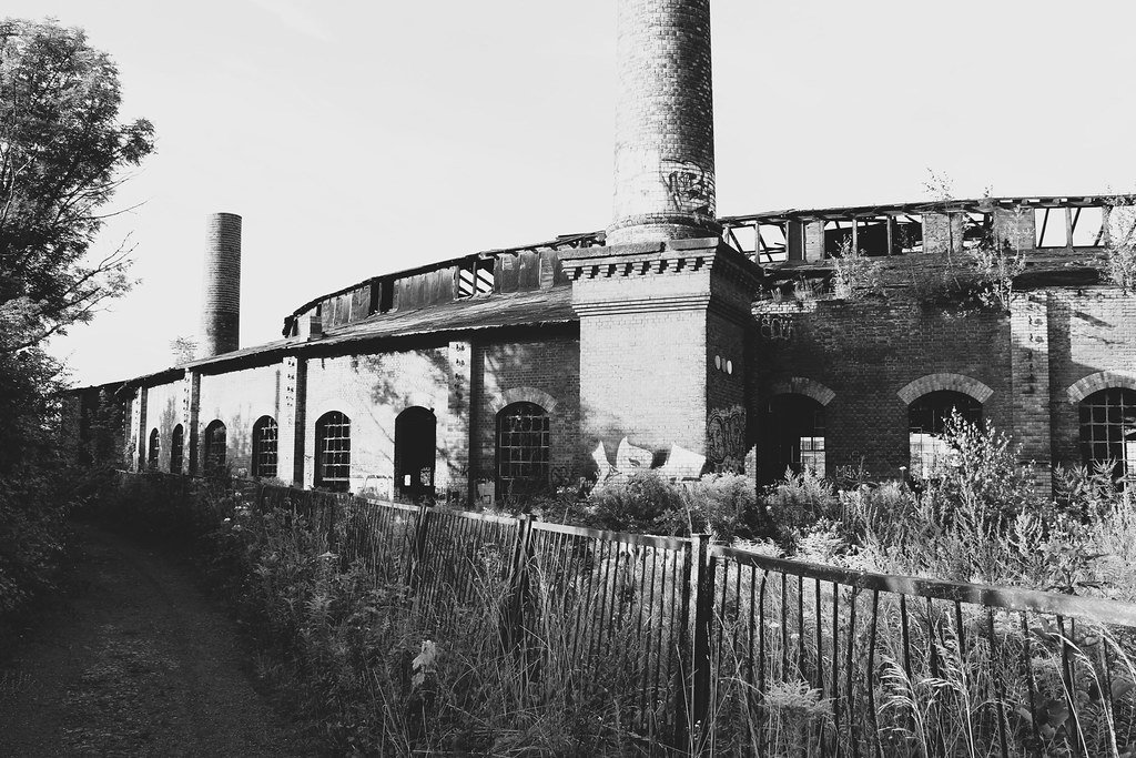 dilapidated locomotive shed