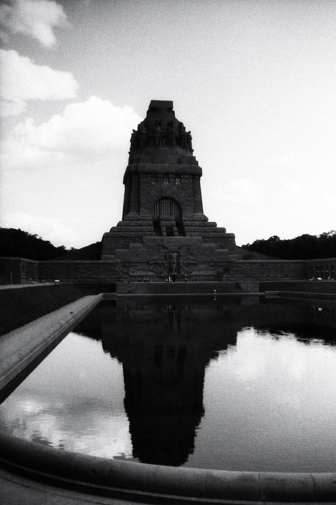 analog photography: Monument to the Battle of the Nations, Leipzig