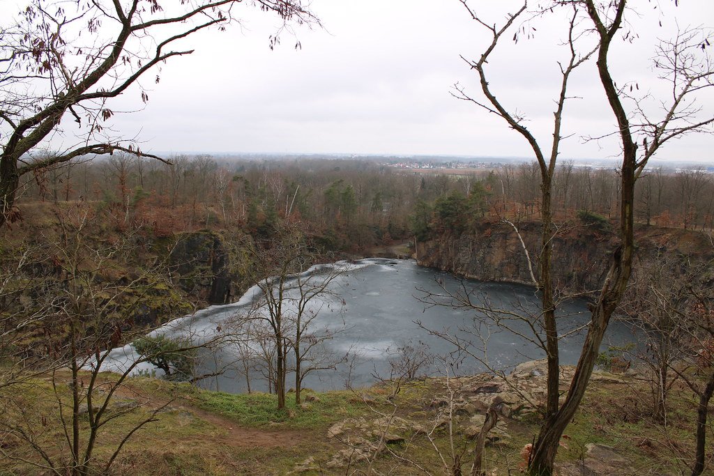 Westbruch, a former porphyry quarry near Brandis