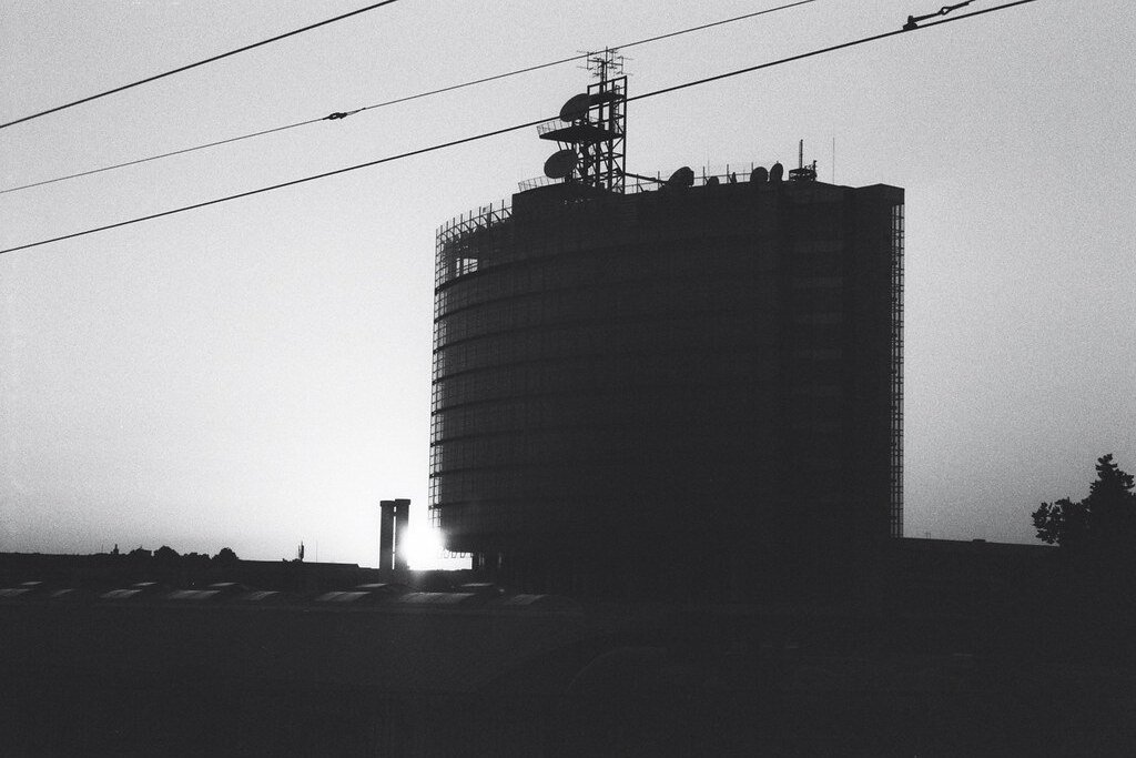 analog photography: Monochrome Sunset