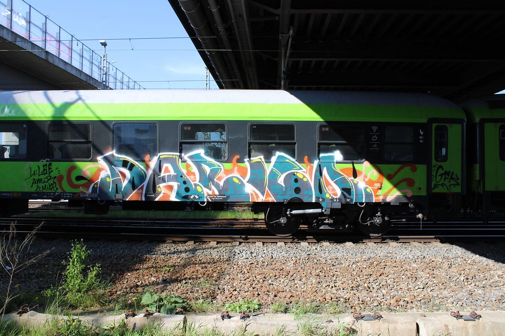 Graffiti on a train DARKO