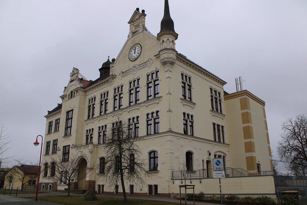 The historic Brandis school building, built in 1906